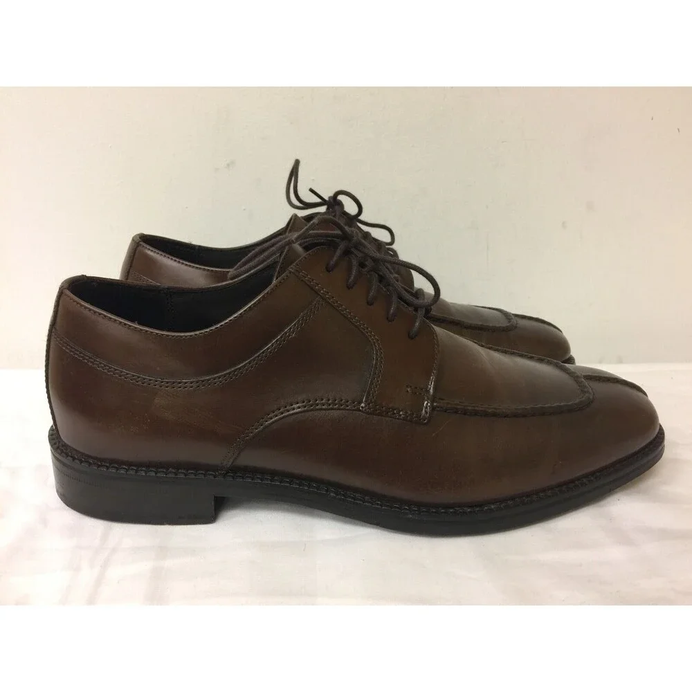 Cole Hann brown dress lace up leather shoes for men size  7.5M